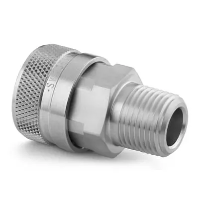 Swagelok Stainless Steel Full Flow Quick Connect Body, 23.6 Cv, 3/4 in. Male NPT