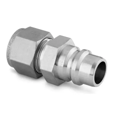 Stainless Steel Full Flow Quick Connect Stem without Valve, 45.0 Cv, 1 in. Swagelok Tube Fitting