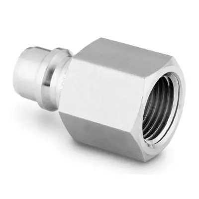 Swagelok Stainless Steel Full Flow Quick Connect Stem without Valve, 1.7 Cv, 1/4 in. Female NPT