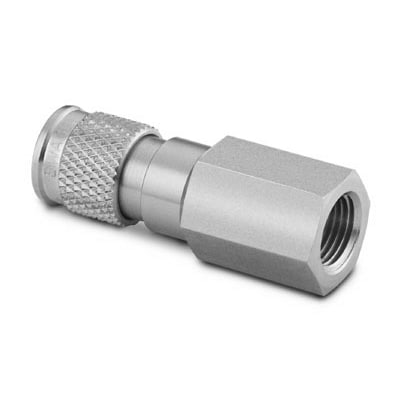 Stainless Steel Miniature Quick Connect Body, 0.05 Cv, 1/8 in. Female NPT