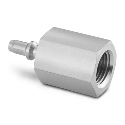 Swagelok Stainless Steel Miniature Quick Connect Stem without Valve, 0.06 Cv, 1/8 in. Female NPT