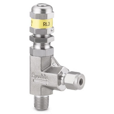 Stainless Steel Low Pressure Proportional Relief Valve, 1/4 in. MNPT x 1/4 in. Swagelok Tube Fitting