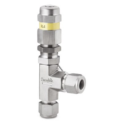 Stainless Steel Low Pressure Proportional Relief Valve, 1/2 in. Swagelok Tube Fitting