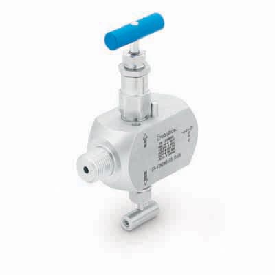 Swagelok Stainless Steel Instrumentation Isolation Block and Bleed Valve, 1/2 in. Male NPT