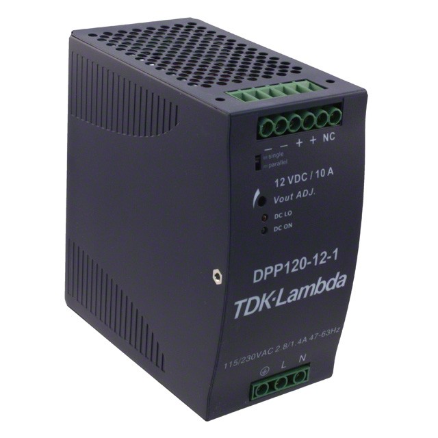 TDK-Lambda DPP120-12-1 — AC DIN Rail Power Supply 1 Output 12V 10A