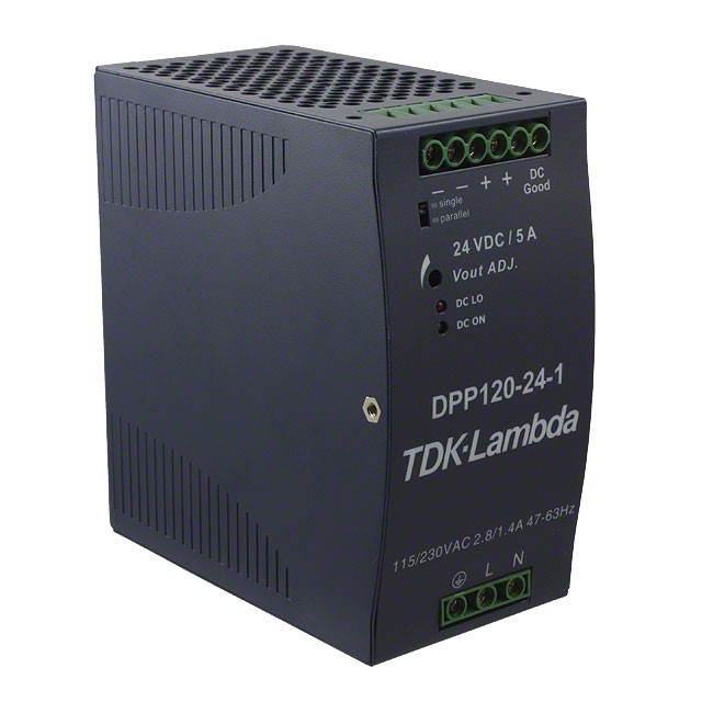 TDK-Lambda DPP120-24-1 — AC DIN Rail Power Supply 1 Output 24V 5A