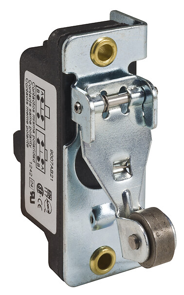 Telemecanique 9007AB21 — Snap limit switch, 9007, 600 VAC 15amp ab +options