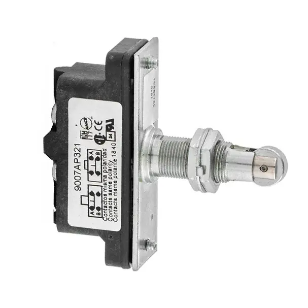 Telemecanique 9007AP321 — Snap limit switch, 9007, 600 VAC 15amp ap +options