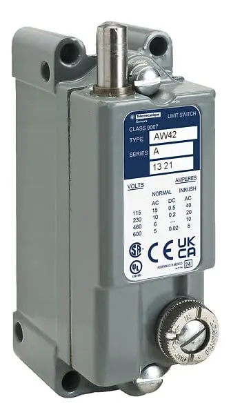 Telemecanique 9007AW46 — Limit switch, 9007, 600 VAC 15amp aw +options