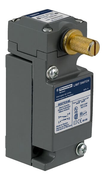 Telemecanique 9007C54CM11 — Limit switch, 9007, 9007C 1 NO/NC, rotary head, CW+CCW, maintained