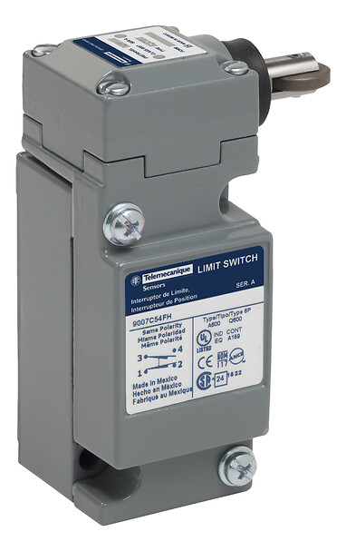 Telemecanique 9007C54FH — Limit switch, 9007, 600 V 10amp c +options