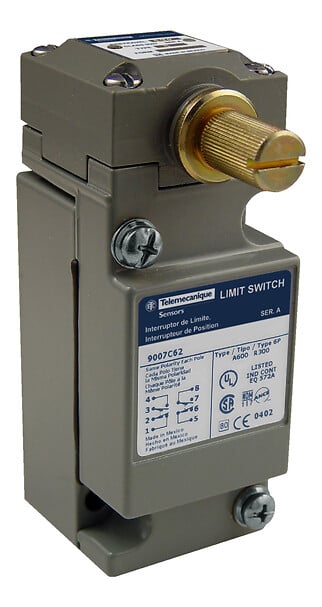 Telemecanique 9007C62CM11 — Limit switch, 9007, 9007C 2 NO/NC, rotary head, CW+CCW, maintained