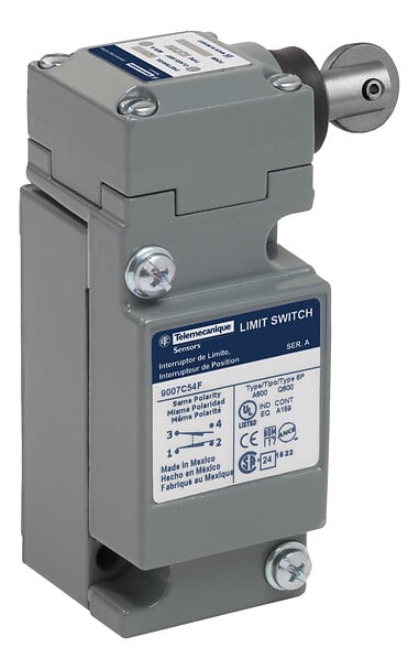 Telemecanique 9007C62F — Limit switch, 9007, 600 V 10amp c +options