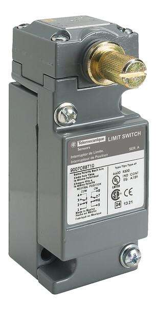 Telemecanique 9007C68T10Y203 — C series, Limit switch, 9007, 600 V 10amp +options