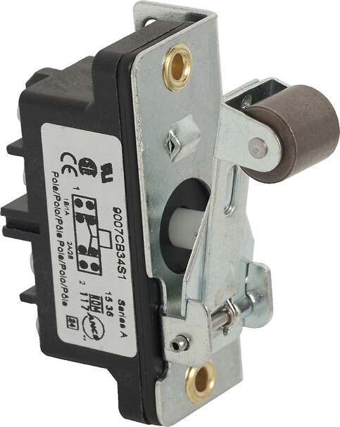 Telemecanique 9007CB34 — Snap limit switch, 9007, 600 V 10amp cb +options