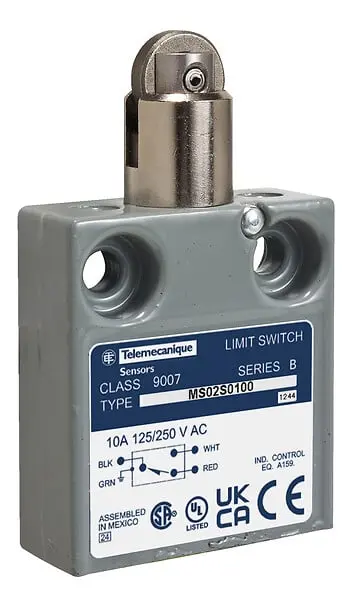 Telemecanique 9007ML02S0300 — Limit switch, 9007, 240 VAC 10amp ml +options