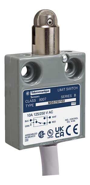 Telemecanique 9007MS03S0200 — Limit switch, 9007, 240 VAC 10amp ms +options