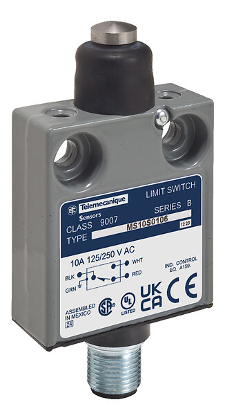 Telemecanique 9007MS10S0054 — Limit switch, 9007, 240 VAC 10 A t ms