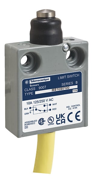 Telemecanique 9007MS10S0200 — Limit switch, 9007, 240 VAC 10amp ms +options
