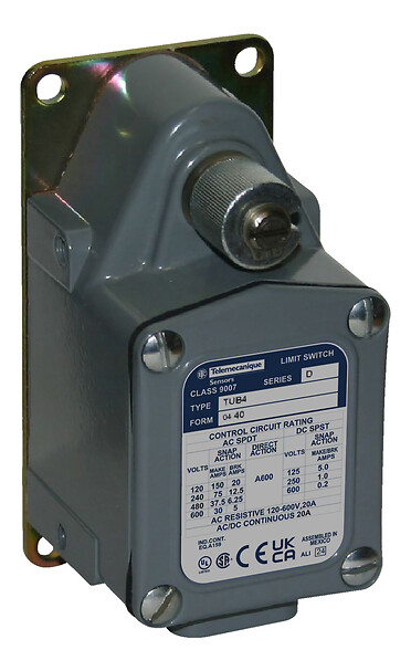 Telemecanique 9007TSB1 — Limit switch, 9007, 600 VAC 12amp t +options