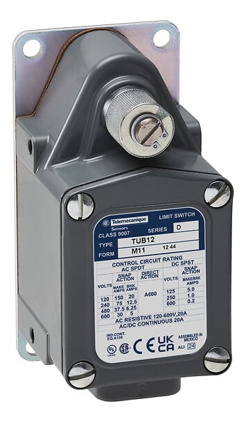 Telemecanique 9007TUC3 — Limit switch, 9007, 600 VAC 30amp t +options
