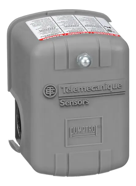 Telemecanique 9013FSG2J18 — Pumptrol, water pump switch 9013FS, adjustable diff., 20 50 PSI