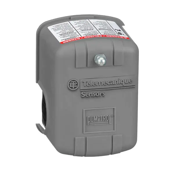 Telemecanique 9013FSG2J21M4 — Pumptrol, water pump switch 9013FS, adjustable diff., 30 50 PSI