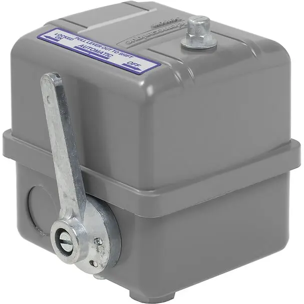 Telemecanique 9013GSG2J25E — Pumptrol, pump or compressor switch 9013GS, adjustable diff., 60 80 PSI