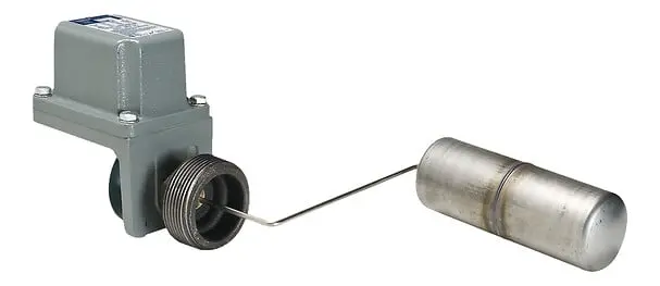 Telemecanique 9037HW36 — Float switch, Pumptrol, closed tank, NEMA 4, screw in bushing, 2 NC DPST DB contacts