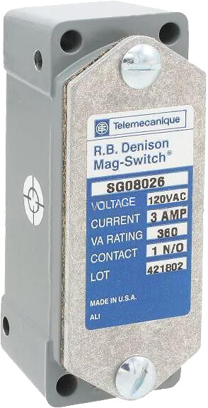 Telemecanique SG08026 — Coded magnetic system, MAGNET SWITCH, 380 VA, 3 A, 120 V ac, 1 NO