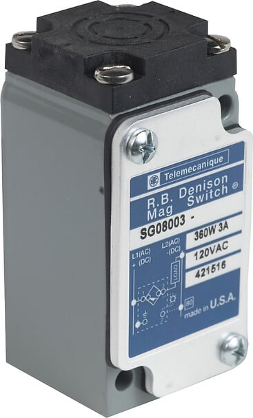 Telemecanique SG0L8003 — Coded magnetic system, MAGNET SWITCH W/LIGHT, 10 VA max, 200 VDC / 0.5 A max