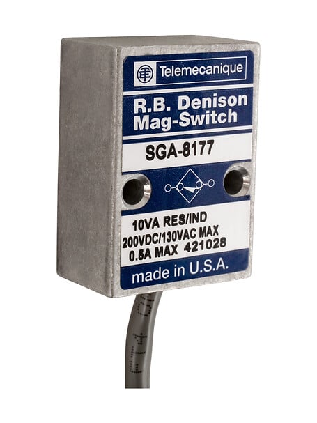 Telemecanique SGA8016 — Coded magnetic system, MAGNET SWITCH, 10 VA max, 200 Vdc / 0.5 A max