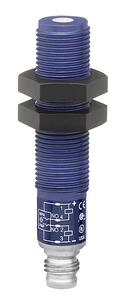 Telemecanique SM330A22800 — Hyde Park, Ultrasonic sensor, discrete, 12 mm barrel, 12 24 V DC