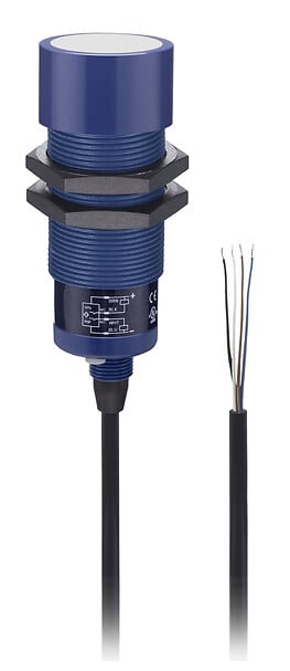Telemecanique SM902A454000LE — Hyde Park, Ultrasonic sensor, dual level, pump out latch w/alarm, 30 mm barrel 12 24 V DC