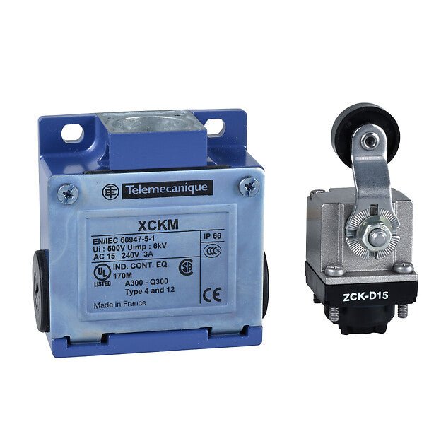 Telemecanique XCKM115 Telemecanique Limit Switch Thermoplastic Roller Lever 1NC+1NO Pg11
