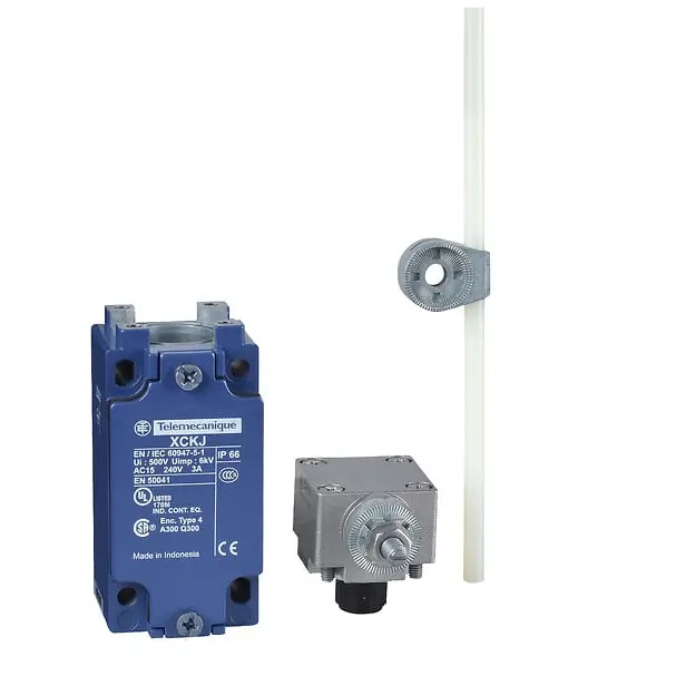 Telemecanique XCKJ10559 — Limit switch,  XC Standard, XCKJ, thermoplastic round rod lever 6 mm, 1NC+1 NO, snap, Pg13