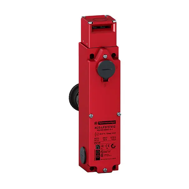 Telemecanique XCSLF3737412 — Safety switch, Telemecanique Safety switches XCS, metal XCSLF, 4 NC+2 NO, slow break, 3 entries tapped M20, 24 V