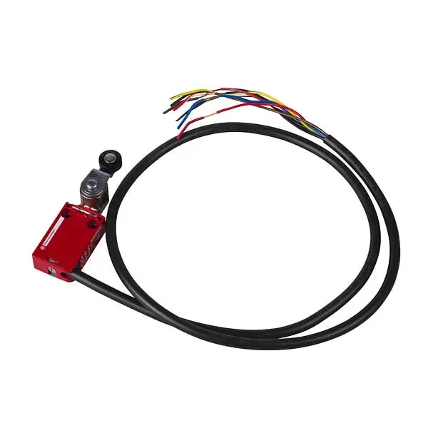 Telemecanique XCSM4115L2 — Safety limit switch, Telemecanique Safety switches XCS, XCSM, metal, rotary lever, 2 NC + 2 NO, cable 2 m