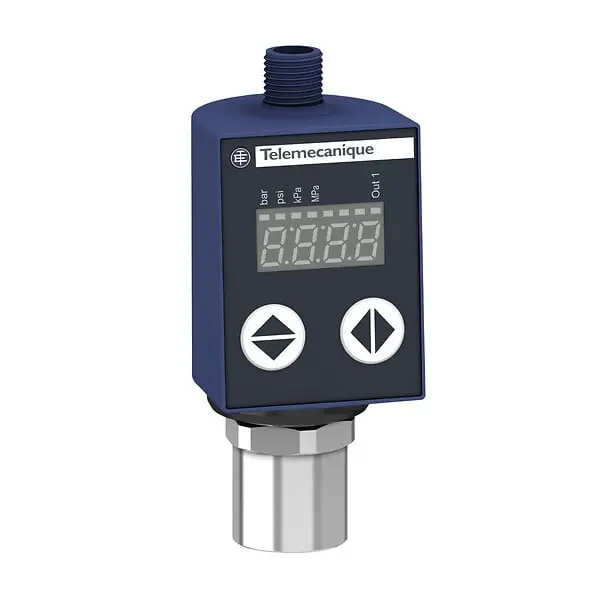 Telemecanique XMLR010G1N76 — Electronic pressure sensors, Pressure sensors XM, XMLR 10 bar, 1/4" 18 NPT, 24 VDC, 0...10 V, NPN, M12