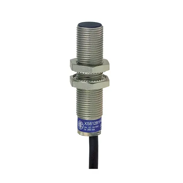 Telemecanique XS612B1DAL2 — Inductive proximity sensors XS, inductive sensor XS6 M12, L54mm, brass, Sn4mm, 12...48 VDC, cable 2 m