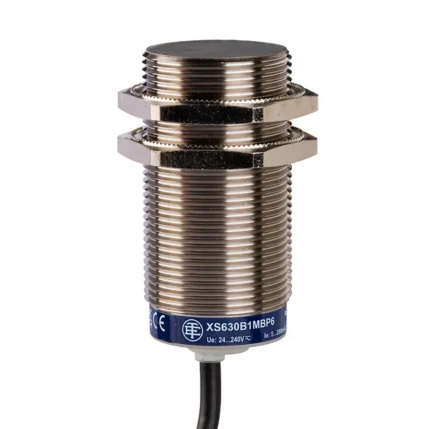 Telemecanique XS630B1MBP6 — Inductive proximity sensors XS, inductive sensor XS6 M30, L62mm, brass, Sn15mm, 24...240VAC/DC, cable 5 m