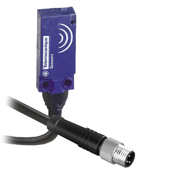 Telemecanique XS7F1A1DBL01M8 — Inductive proximity sensors XS, inductive sensor XS7 15x32x8, PBT, Sn5mm, 12...24 VDC, M8 0.15 m