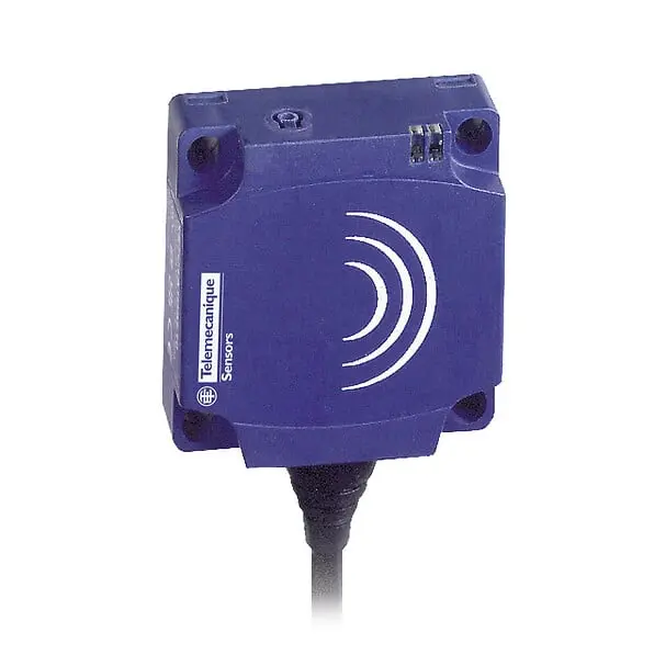 Telemecanique XS8C1A1PBL2 — Inductive proximity sensors XS, inductive sensor XS8 40x40x15, PBT, Sn25mm, 12...24 VDC, cable 2 m