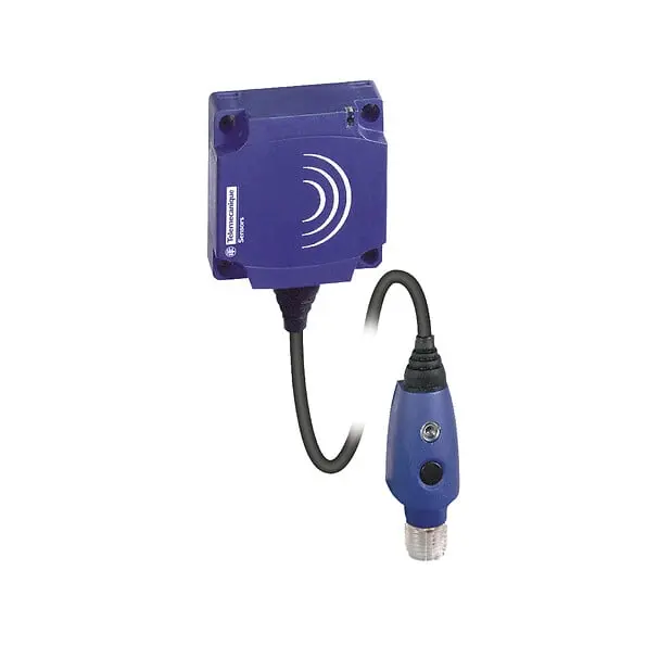 Telemecanique XS9C11RMBL01U20 — Inductive proximity sensors XS, Rot. monitoring, 40x40x15, Sn15mm, 6...6000c/mn, 24...240VAC/DC, 1/2" 0.15 m