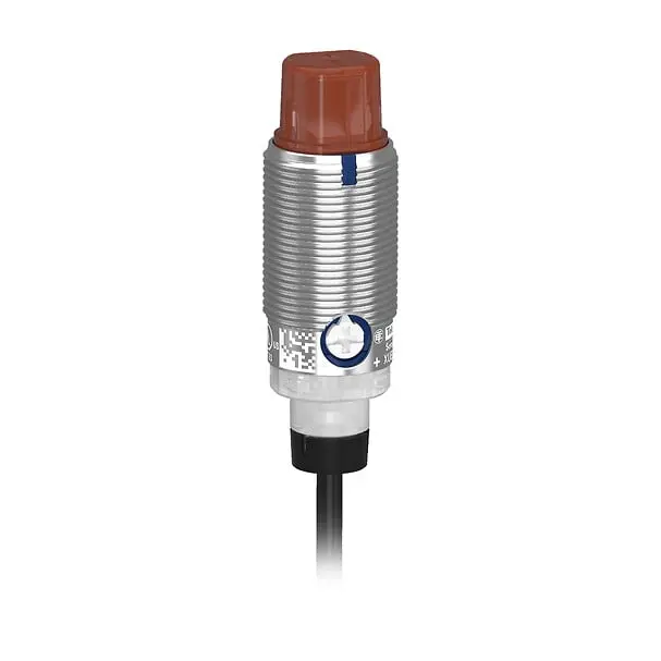 Telemecanique XUB6BPXWL2 — Photoelectric sensors XU, Photo electric Sensor, Cylindrical, Metal, Angled, Diffuse Medium, Smax 0.5 m, PNP, Cable 2m