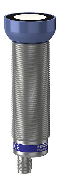 Telemecanique XXS30B4VM12 — Ultrasonic sensors XX, ultrasonic sensor, metal, cylindrical M30, straight, 4 m, 0...10 V