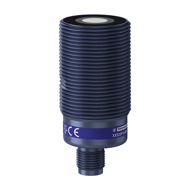Telemecanique XXS30P1AM12 — Ultrasonic sensors XX, ultrasonic sensor, plastic, cylindrical M30, straight, 1 m, 4...20 mA