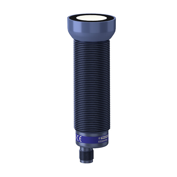 Telemecanique XXS30P4PM12 — Ultrasonic sensors XX, ultrasonic sensor, plastic, cylindrical M30, straight, 4 m, PNP
