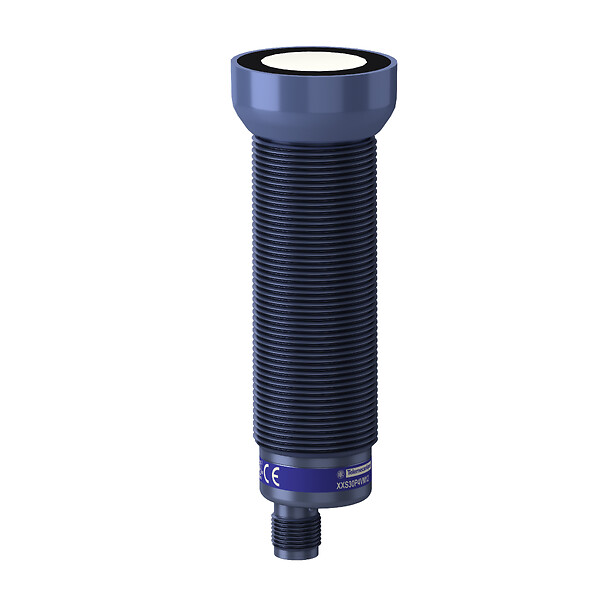 Telemecanique XXS30P4VM12 — Ultrasonic sensors XX, ultrasonic sensor, plastic, cylindrical M30, straight, 4 m, 0...10 V