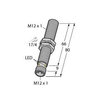 TURCK - BI4U-EM12WD-VP6X-H1141 L80 - 100000768 - UPROX BARREL DC CON. M12